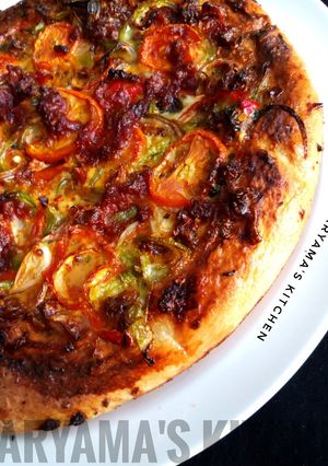 A picture of Mini cheeseless pizza.