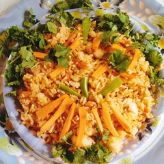 Schezwan rice A picture of Schezwan rice.