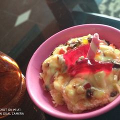 A picture of Truffle cake pudding.