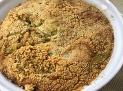 Una foto de soufflé de berenjenas