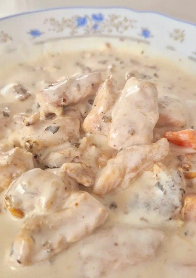 Una foto de Blanquette de pollo