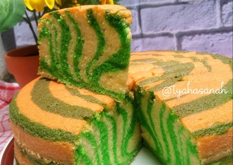 Bolu Zebra Putih Telur