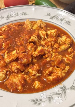 Una foto de Desayuno de Huevo en Salsa de Tomate