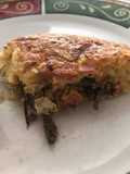 Torta de arroz con espinacas