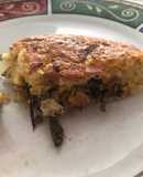 Torta de arroz con espinacas