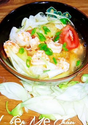 Hình của món Canh Chua Tôm Bông So Đủa.