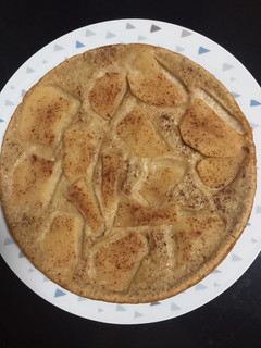 Una foto de Bizcocho de manzana y avena
