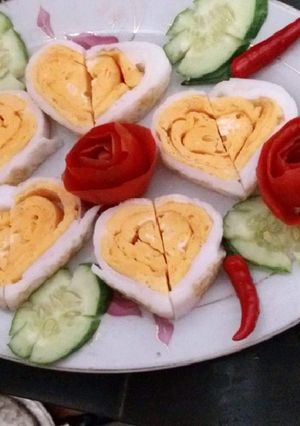 Hình của món Trứng trái tim.