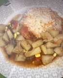 Tomaticán con arroz