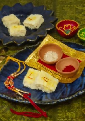 A picture of Rakshabandhan Special ✨ 🪔 ✨ Paneer Malai Barfi.