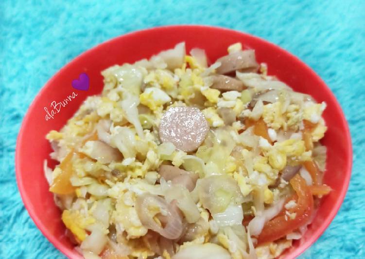 Cara Membuat 223. Sayur Orak Arik, Enak Banget