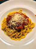 Spaghetti mit geschmolzenen Tomaten