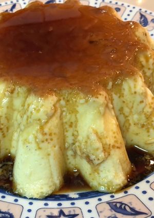 Una foto de Flan