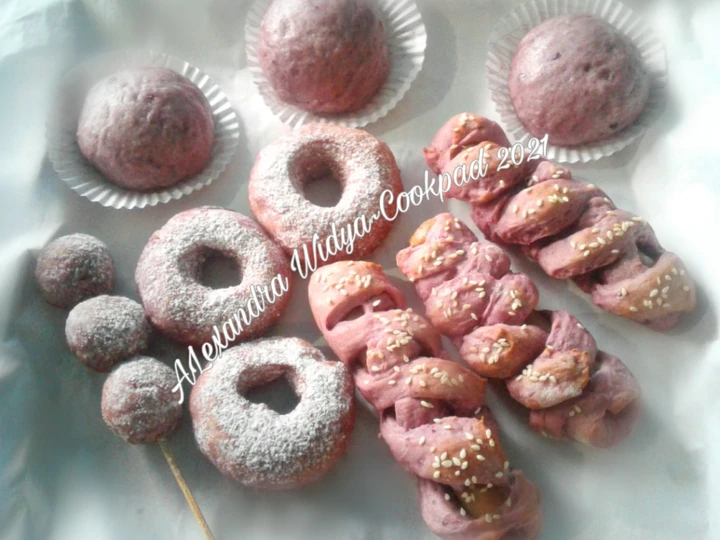 Cara Gampang Membuat Resep Roti,Bakpao &amp;amp; Donat Ubi Ungu dalam 1 Resep (tanpa telur) yang Bikin Ngiler Anti Ribet, Mantap Sekali