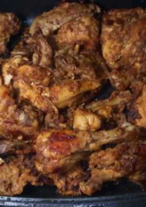 A picture of Marinated chicken.