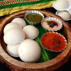 A picture of Quick Rice Idli in Microwave.
