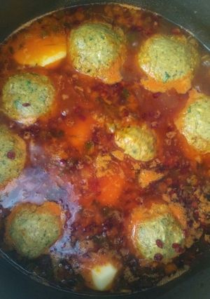عکسی از دستور کوفته آذری ،👌👌👌جای همگی خالی