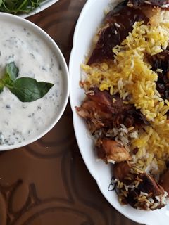 عکسی از دستور چلو مرغ ترش و شیرین😊