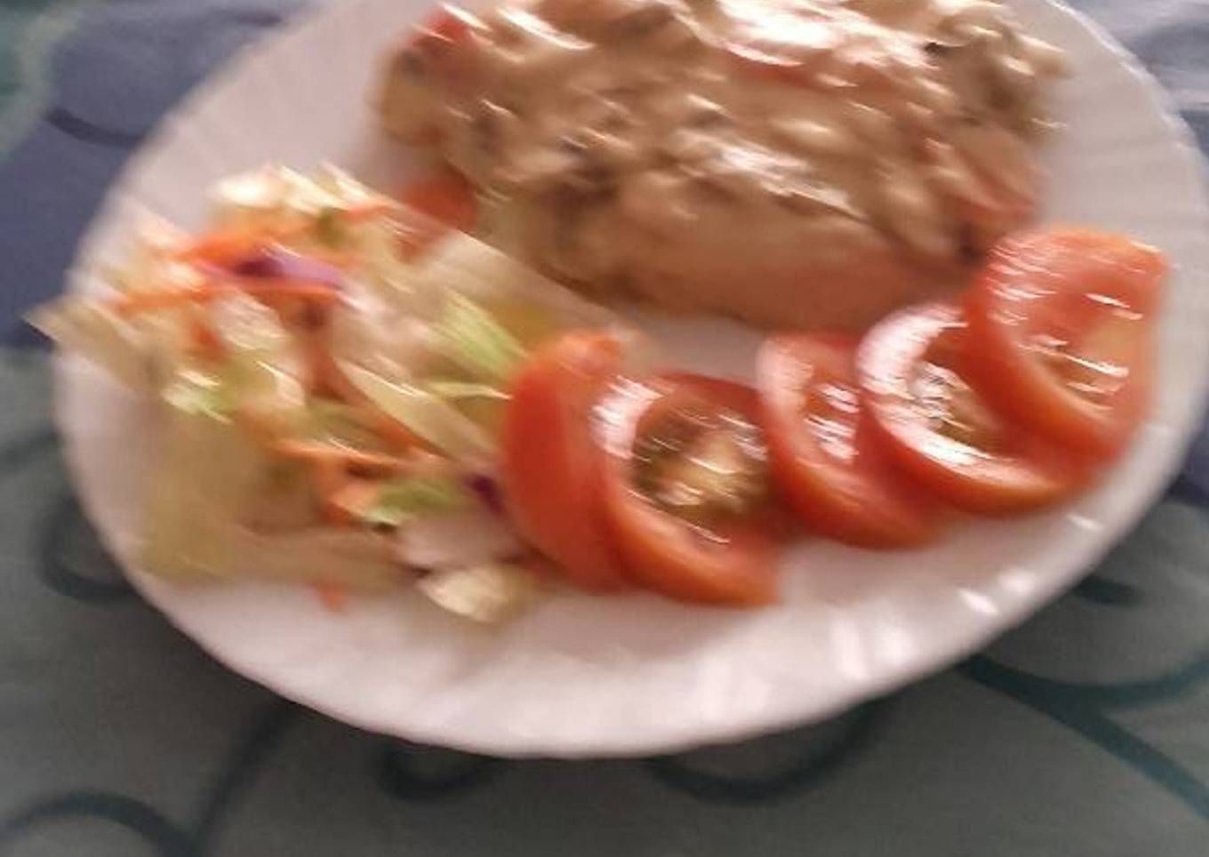 Pechuga de pollo a la crema