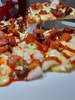Una foto de Pizza española