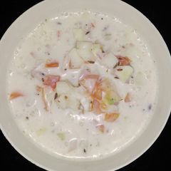 A picture of Vegetable raita.