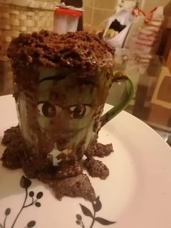 Una foto de Brownie de taza