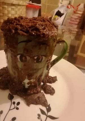 Una foto de Brownie de taza
