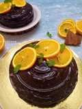 Chocolate Orange Cake With Chocolate Ganache