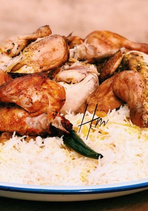 صورة لوصفة دجاج على الفحم😋