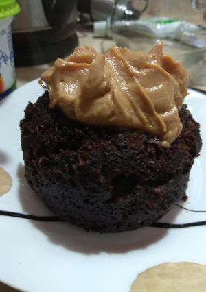Una foto de Mugcake de chocolate rápido, sano y fácil
