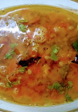 A picture of Microwave Masoor Dal Rasam.
