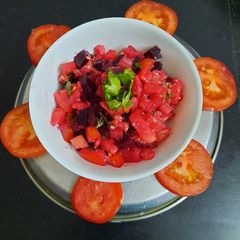 A picture of Tangy tomato kachumbar.