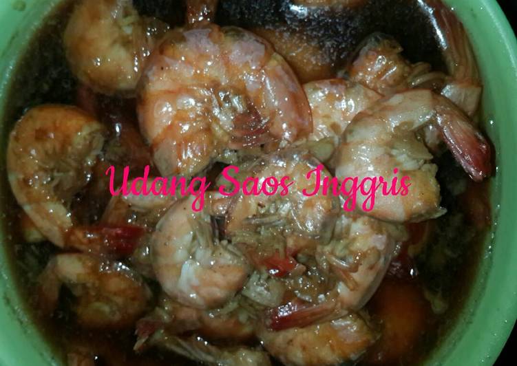 Proses meracik Udang Saos Inggris Anti Gagal