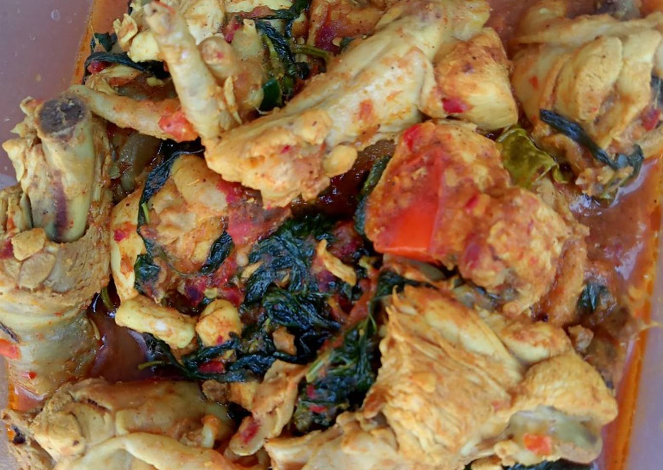 Ayam rica-rica kemangi