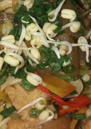 Foto resep Capcay kikil toge