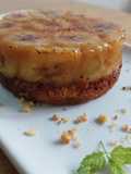 Tarta tatin de plátano caramelizado con masa sablé breton (sin gluten)