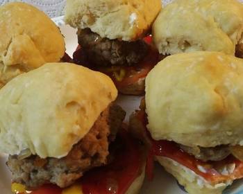 Unique Recipe Pork Sliders with Homemade Yeast Rolls Restaurant Style