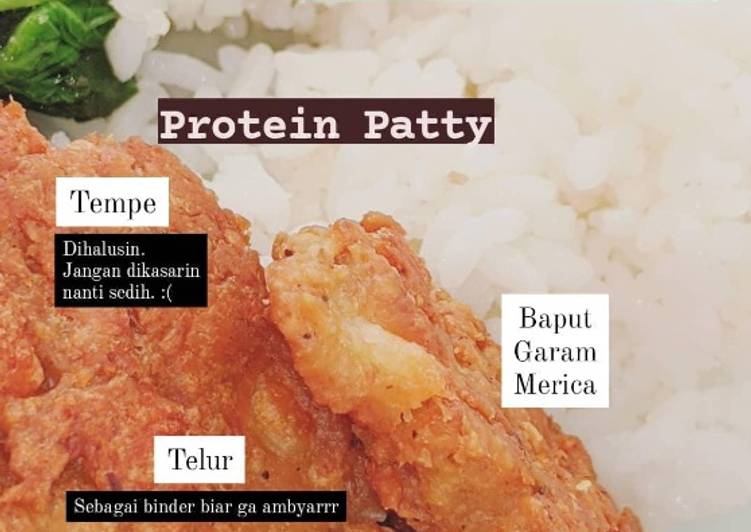 Protein Patty - Tempe based, tanpa tepung!