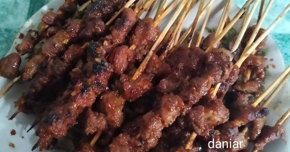 Resep Sate Kambing Empuk Bumbu Simple Oleh Daniar - Cookpad