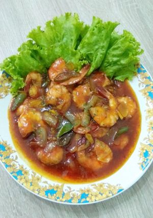 Foto resep Udang Saus Padang