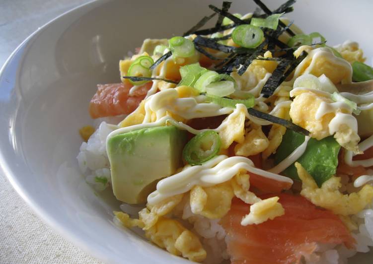 Easiest Way to Make Delicious Smoked Salmon Chirashi-zushi