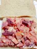 Sándwich vegetal con remolacha