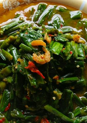 Foto resep Tumis pedas genjer udang kering
