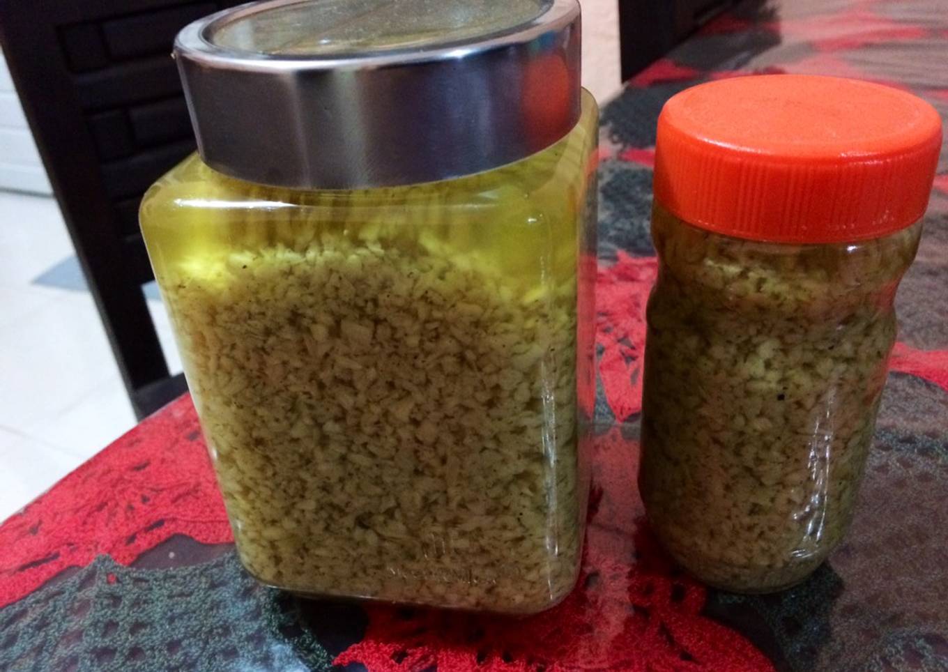 Ajo sazonado, en aceite 2