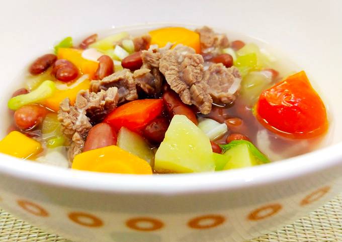 Resep 37. Sop Kacang Merah (Presto)🥔🍅🐮🏵🥔🍅🐮🏵 yang Enak Banget