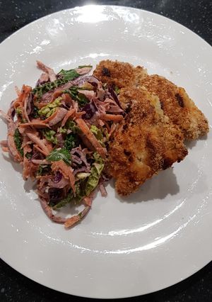 A picture of Westbury Baked Chicken with Slaw.