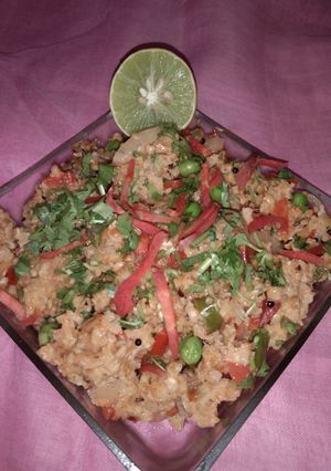 A picture of Masala oats.