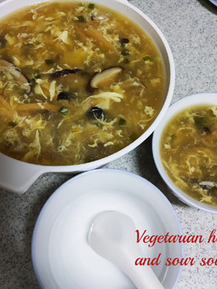 Foto resep Vegetarian hot & sour soup