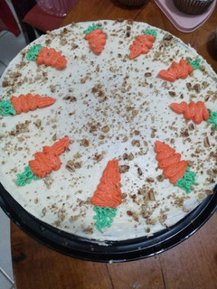 Una foto de Pastel de zanahoria sin gluten y sin lactosa