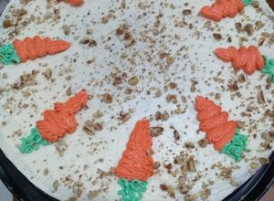Una foto de Pastel de zanahoria sin gluten y sin lactosa